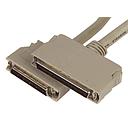 SCSI3 on ​​SCSI2, 50-pin D-SUB connector, 1.27mm -> 68-pin D-SUB connector, 1.27mm / Clip
