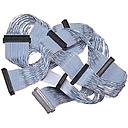 SCSI LVD ribbon cable with terminator, 8x 68-pin D-SUB connector, length: 1.7 m