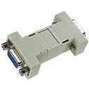 15-HD / 9-D-type adapter, 15-pin HD / 9pin D-Sub: male / female