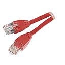 S / FTP patch cable, CAT 5, length: 1 m - red
