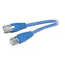 S / FTP patch cable, CAT 5, length: 0.5 m - blue