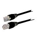 S / FTP crossover patch cable, CAT 5, length: 2 m - black
