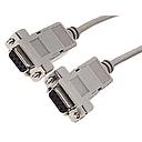 Null modem cable, 2x25-pin SUB D socket, length: 3m